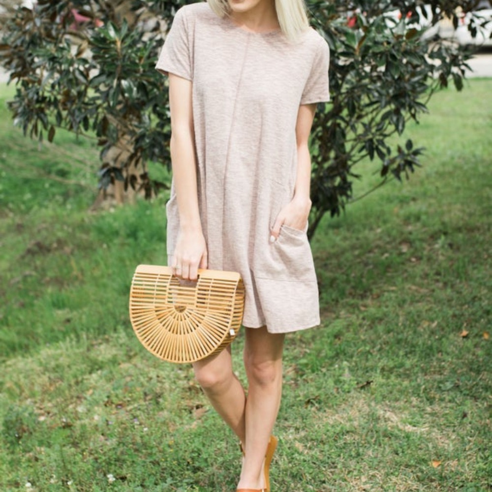 T shirt dress with pockets